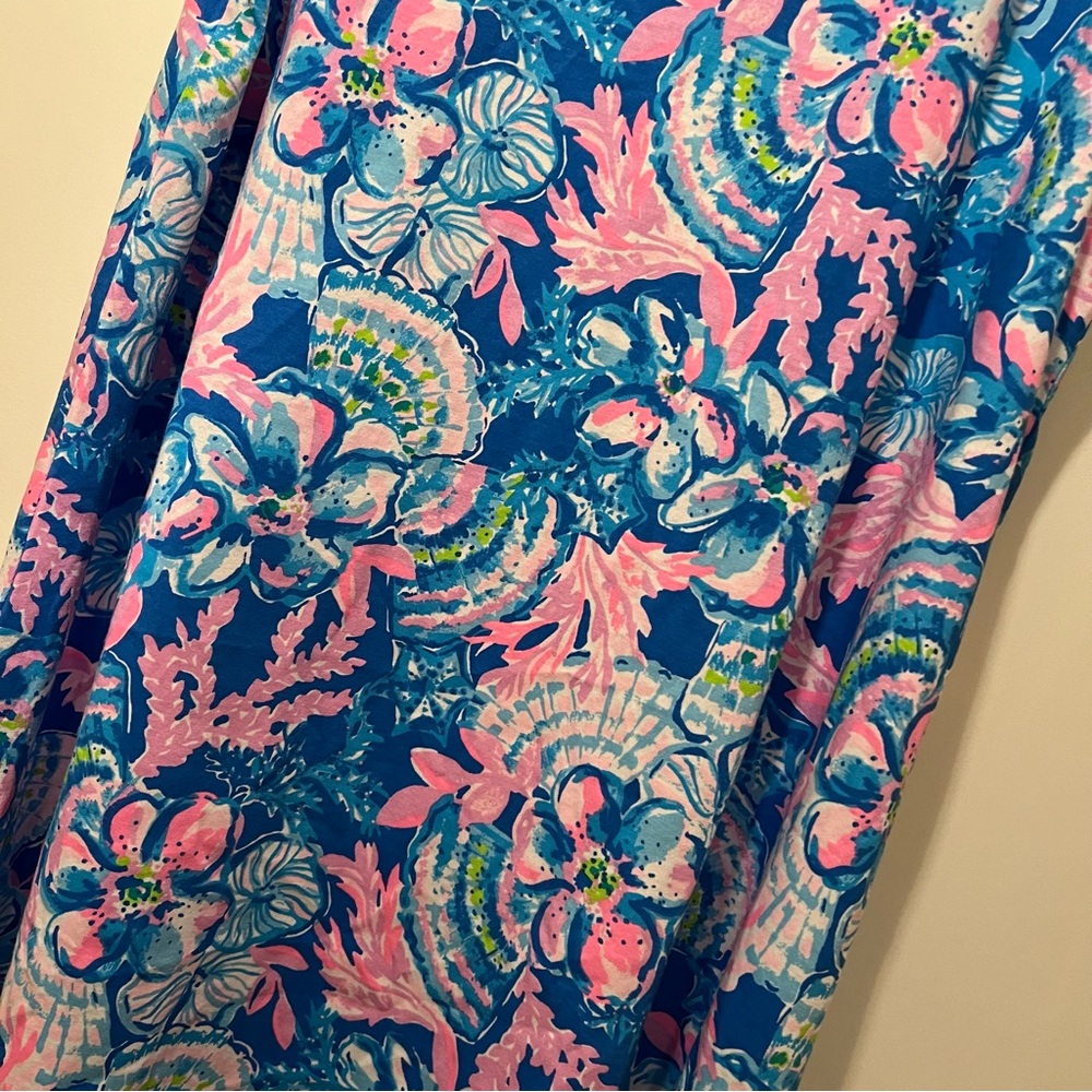 NWT Lilly Pulitzer Kristen Dress Sitting Seaside Blue Tang Sleeveless Mini - Picture 4 of 9